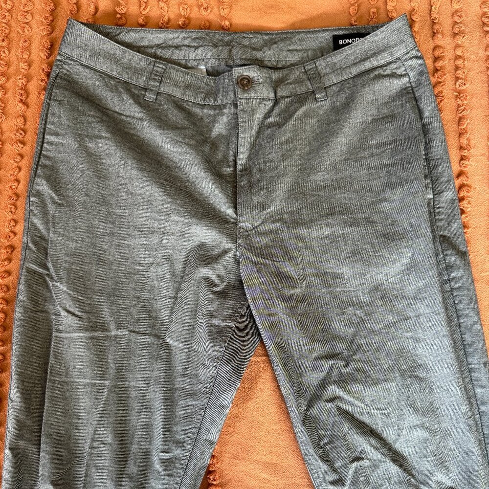 Bonobos Lightweight Chino.  Color Grey.  Size 34/30